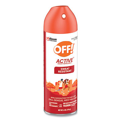 OFF! ACTIVE Insect Repellent, 6 oz Aerosol Spray, 12/Carton (334678)