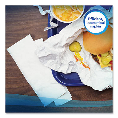 Scott Full Fold Dispenser Napkins, 1-Ply, 13 x 12, White, 375/Pack, 16 Packs/Carton (98740)