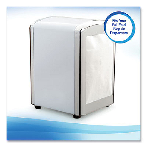 Scott Full Fold Dispenser Napkins, 1-Ply, 13 x 12, White, 375/Pack, 16 Packs/Carton (98740)