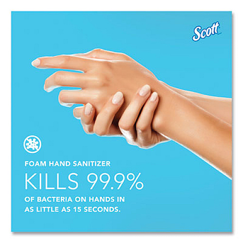 Scott Pro Moisturizing Foam Hand Sanitizer, 1,000 mL Refill, Fruity Cucumber Scent, 6/Carton (91560)