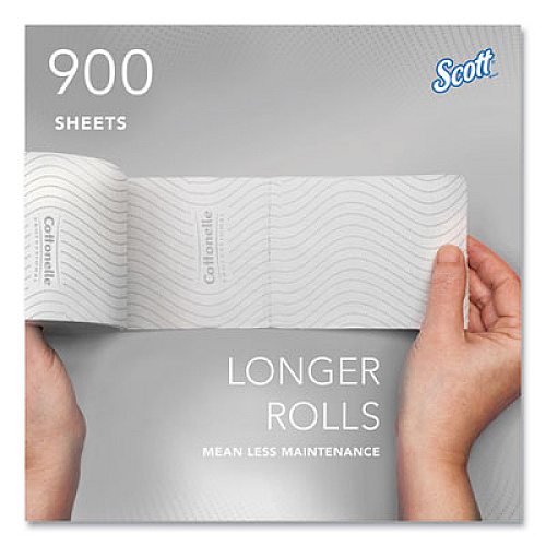 Cottonelle Clean Care Bathroom Tissue, Septic Safe, 2-Ply, White, 900 Sheets/Roll, 36 Rolls/Carton (53862)