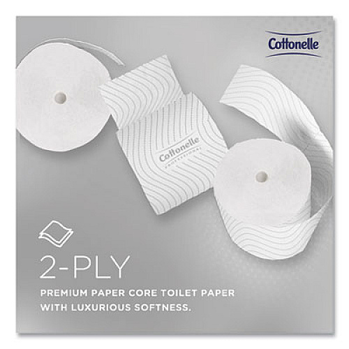 Cottonelle Clean Care Bathroom Tissue, Septic Safe, 2-Ply, White, 900 Sheets/Roll, 36 Rolls/Carton (53862)