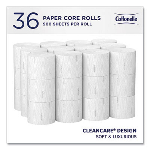 Cottonelle Clean Care Bathroom Tissue, Septic Safe, 2-Ply, White, 900 Sheets/Roll, 36 Rolls/Carton (53862)