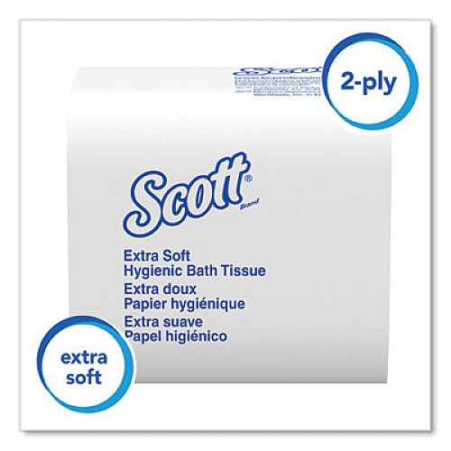 Scott Hygienic Bath Tissue, Septic Safe, 2-Ply, White, 250 Sheets/Pack, 36 Packs/Carton (48280)