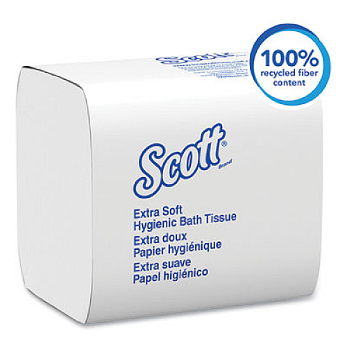 Scott Hygienic Bath Tissue, Septic Safe, 2-Ply, White, 250 Sheets/Pack, 36 Packs/Carton (48280)