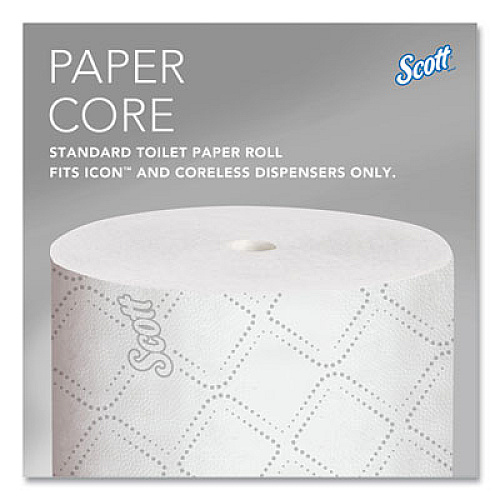 Scott Pro Small Core High Capacity/SRB Bath Tissue, Septic Safe, 2-Ply, White, 1,100 Sheets/Roll, 36 Rolls/Carton (47305)