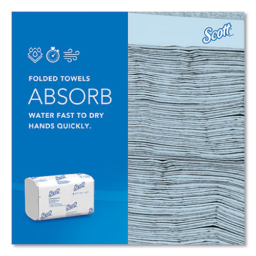 Pro Scottfold Towels, 1-Ply, 7.8 x 12.4, White, 175 Towels/Pack, 25 Packs/Carton (01960)