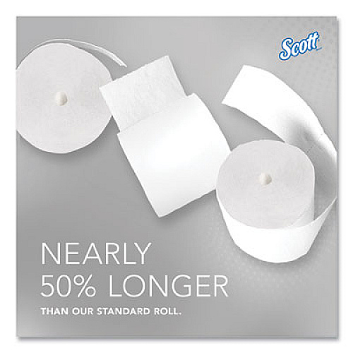 Scott Essential Coreless SRB Bathroom Tissue, Septic Safe, 2-Ply, White, 1,000 Sheets/Roll, 36 Rolls/Carton (04007)