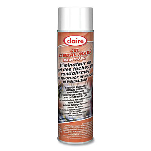Claire Gel Vandal Mark Remover, 15 oz Aerosol Spray, Dozen (880)