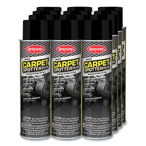 Sprayway Carpet Spotter Plus, Butyl Scent, 18 oz Aerosol Spray, Dozen (676)