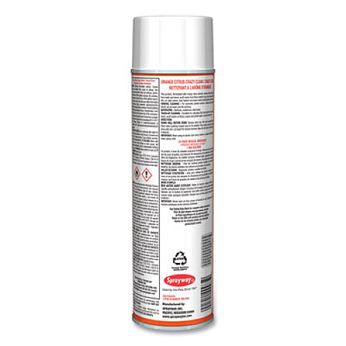 Sprayway Orange Citrus Crazy Clean, Orange Scent, 19 oz Aerosol Spray, Dozen (985)