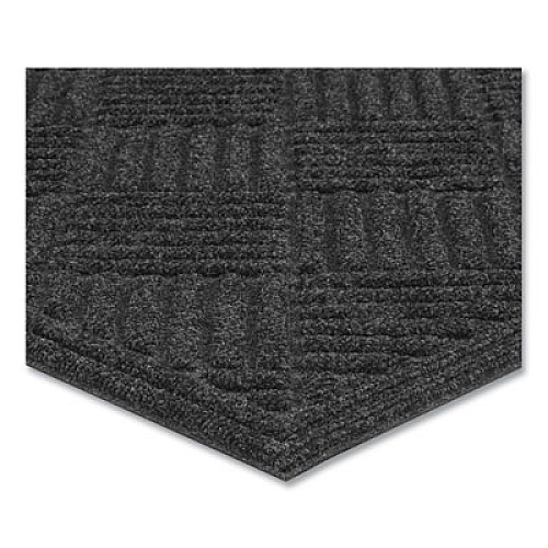 Apache Mills Ecomat Crosshatch Entry Mat, Rectangular, Charcoal Gray Crush-Resistant Ribbed Surface, 48" x 72" (062023)