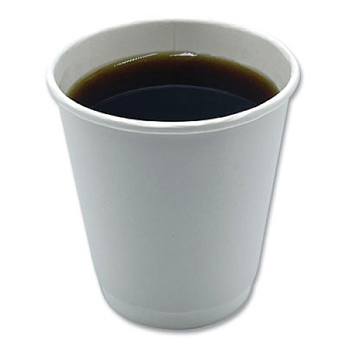 Boardwalk Paper Hot Cups, Double-Walled, 10 oz, White, 25/Pack (DW10HCUPPK)