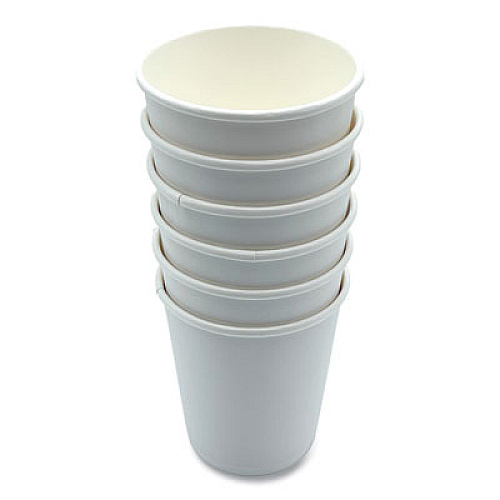 Boardwalk Paper Hot Cups, Double-Walled, 8 oz, White, 500/Carton (DW8HCUP)
