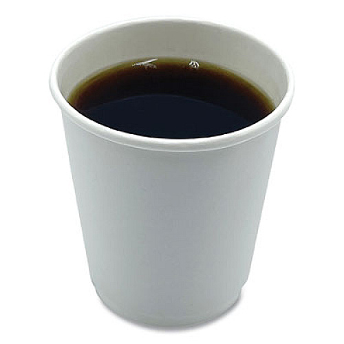 Boardwalk Paper Hot Cups, Double-Walled, 8 oz, White, 25/Pack (DW8HCUPPK)