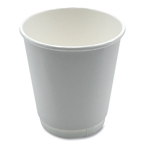 Boardwalk Paper Hot Cups, Double-Walled, 10 oz, White, 500/Carton (DW10HCUP)