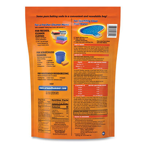 Arm & Hammer Baking Soda, 10.8 lb Bag, 4/Carton (3320000341)