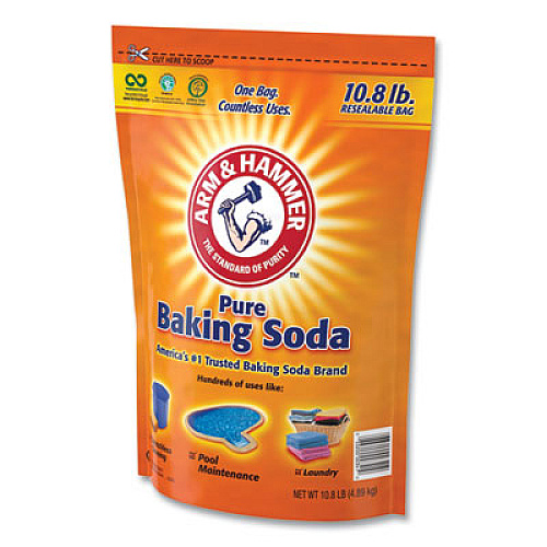 Arm & Hammer Baking Soda, 10.8 lb Bag, 4/Carton (3320000341)