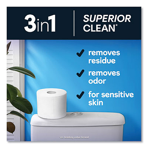 Cottonelle Ultra CleanCare Toilet Paper, Strong Tissue, Septic Safe, 1-Ply, White, 284 Sheets/Roll, 6 Rolls/Pack, 36 Rolls/Carton (55699)