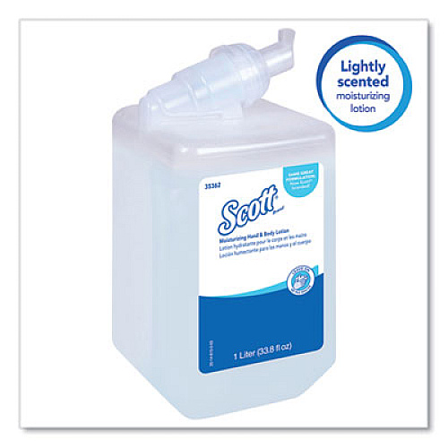 Scott Moisturizing Hand and Body Lotion, 1 L Bottle. Fresh Scent (35362)