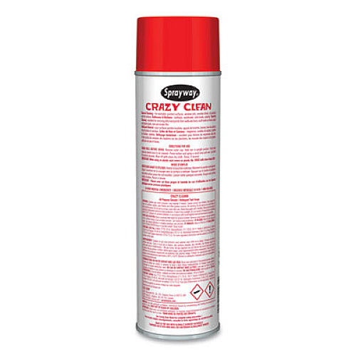 Sprayway Crazy Clean All Purpose Cleaner, Floral Scent, 19 oz Aerosol Spray, Dozen (031)