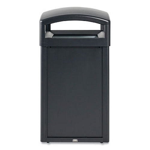 Rubbermaid Commercial TAILOR Decorative Outdoor Waste Receptacle Frames, 51 gal, Metal, Black (2182678)