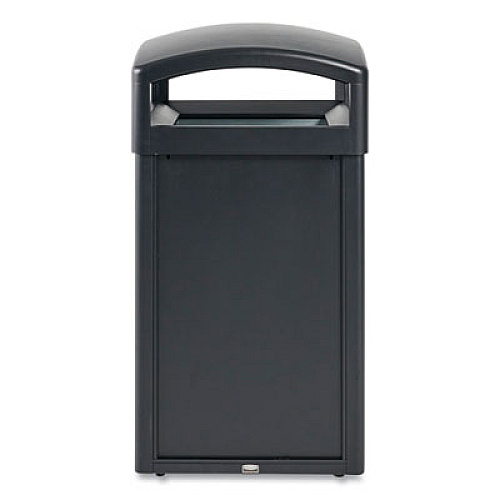 Rubbermaid Commercial TAILOR Decorative Outdoor Waste Receptacle Frames, 51 gal, Metal, Black (2182678)