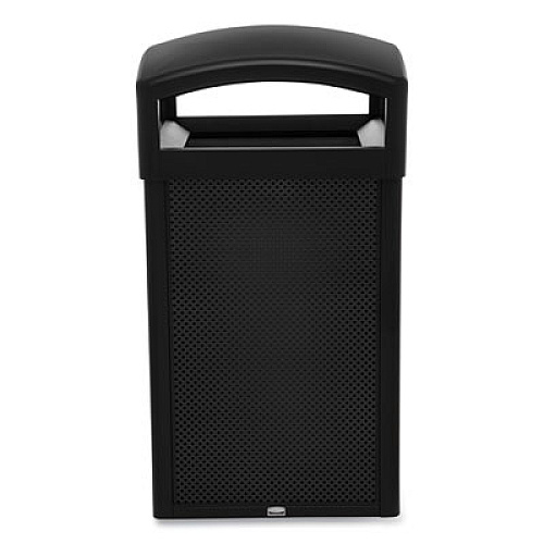 Rubbermaid Commercial Large General Purpose Perforated Panels for Tailor and Landmark Series Containers, 20.72" x 0.5" x 34.33", Black, 4/Carton (2182676)