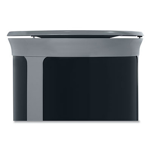 Rubbermaid Commercial ENHANCE Series Waste Receptacle, 23 gal, Metal, Pearl Gray/Umbra Gray (2172849)