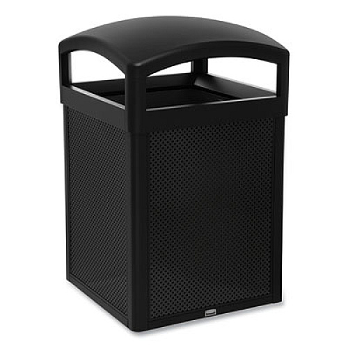 Rubbermaid Commercial Medium General Purpose Perforated Panels for Tailor and Landmark Series Containers, 20.72" x 0.5" x 27.95", Black, 4/Carton (2182610)
