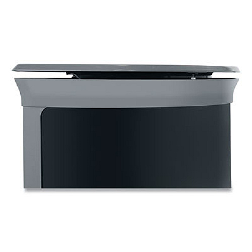 Rubbermaid Commercial ENHANCE Series Waste Receptacle, 11.5 gal, Metal, Umbra Gray/Pearl Gray (2172845)