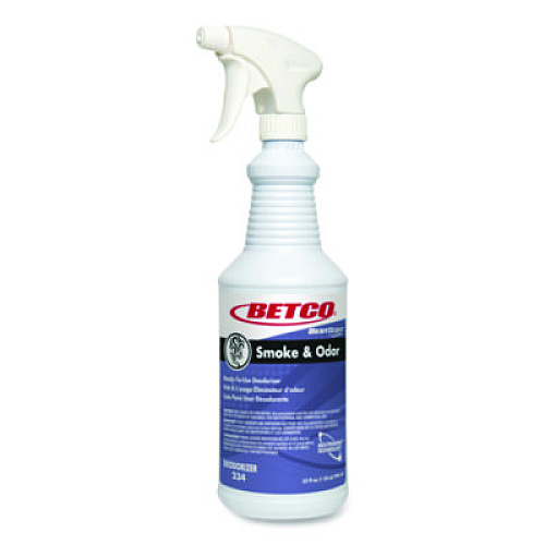 Betco BestScent Smoke and Odor Eliminator, Various Floral/Fruit Scent, 32 oz Spray Bottle, 12/Carton (2341200)