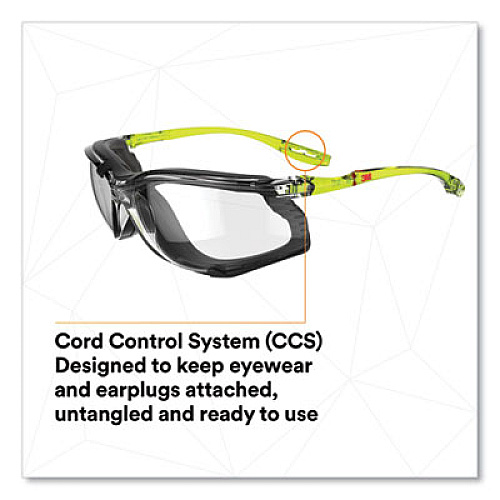 3M Solus CCS Series Protective Eyewear, Frameless, Clear Single Lens (SCCS01SGAFGR)