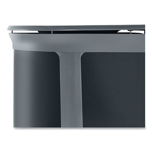 Rubbermaid Commercial ENHANCE PILL Dual Stream Waste Receptacle, (2) 23 gal Capacity Bins, Metal, Umbra Gray/Pearl Gray (2172843)