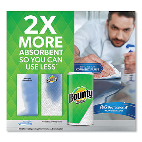 Bounty Select-a-Size Kitchen Roll Paper Towels, 2-Ply, 5.9 x 11, White, 74 Sheets/Single Plus Roll, 8 Rolls/Carton (65544)