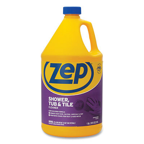 Zep Shower Tub and Tile Cleaner, Pleasant Scent, 1 gal, 4/Carton (ZUSTT128A)
