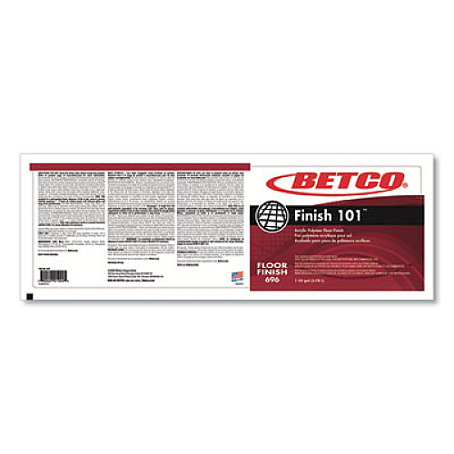 Betco Finish 101 Floor Finish, 1 gal Bottle, 4/Carton (6960400)