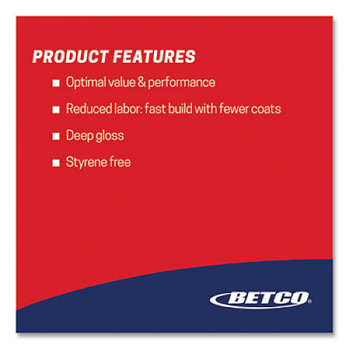 Betco Finish 101 Floor Finish, 1 gal Bottle, 4/Carton (6960400)