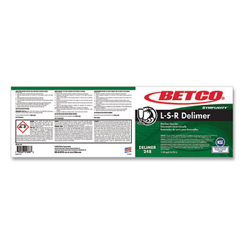Betco L S R Delimer, Floral Scent, 1 gal Bottle, 4/Carton (2480400)