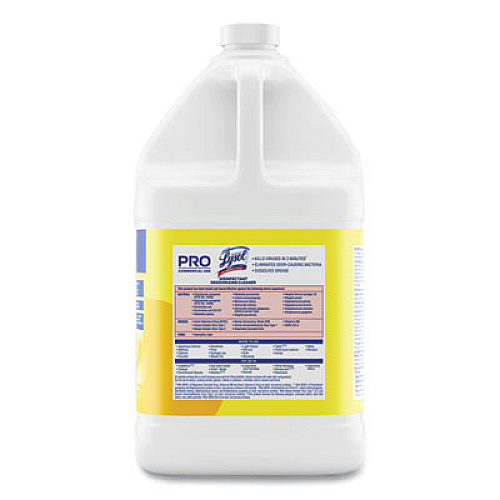 Professional LYSOL Brand Disinfectant Deodorizing Cleaner Concentrate, Lemon Scent, 128 oz Bottle (99985EA)