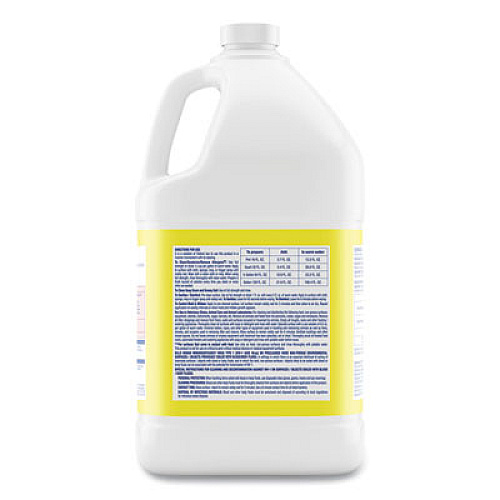 Professional LYSOL Brand Disinfectant Deodorizing Cleaner Concentrate, Lemon Scent, 128 oz Bottle, 4/Carton (99985CT)