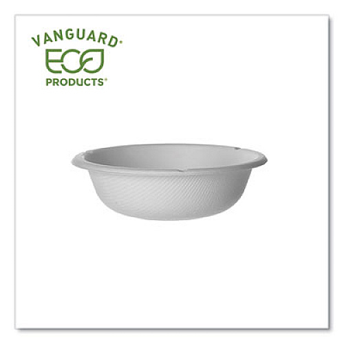 Eco-Products Vanguard Renewable and Compostable Sugarcane Bowls, 6 oz, White, 1,800/Carton (EPBL6NFA)