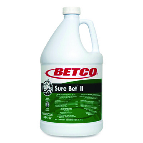 Betco Sure Bet II Foaming Disinfectant, Citrus Scent, 1 gal Bottle, 4/Carton (3140400)