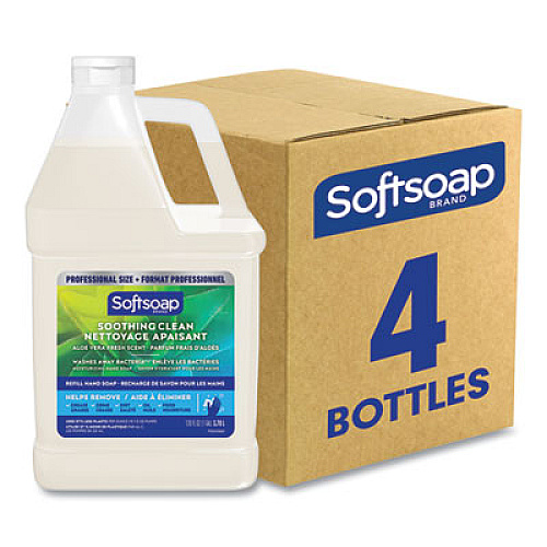 Softsoap Liquid Hand Soap Refill with Aloe, Aloe Vera Fresh Scent, 1 gal., 4/Carton (61036483CT)