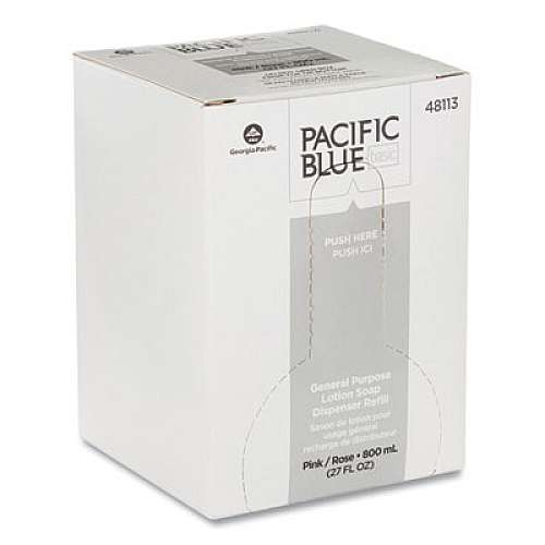 Georgia Pacific Professional Liquid General Purpose Soap Refill, 800 mL, 12/Carton (48113)
