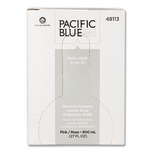 Georgia Pacific Professional Liquid General Purpose Soap Refill, 800 mL, 12/Carton (48113)