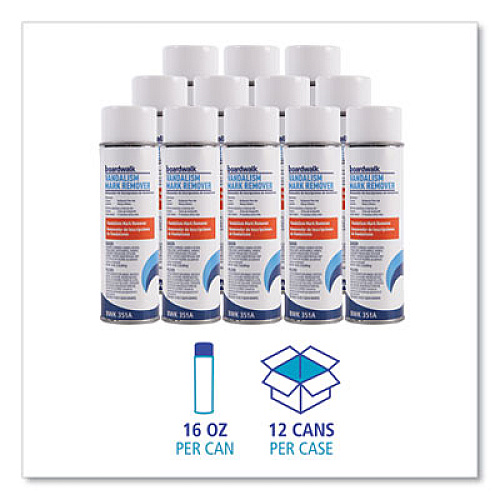 Boardwalk Vandalism Mark Remover, 15 oz Aerosol Spray, 12/Carton (351ACT)