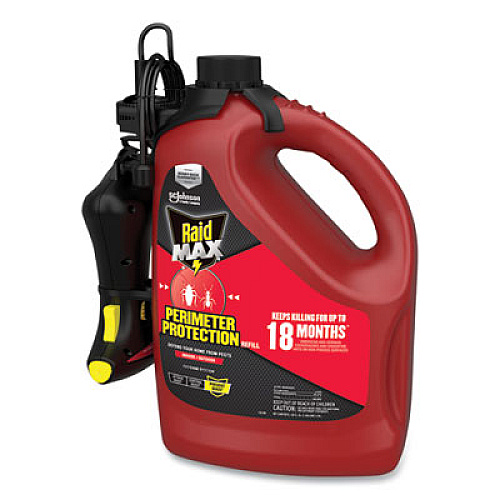 Raid MAX Perimeter Protection, 128 oz Refill Bottle, 4/Carton (377224)