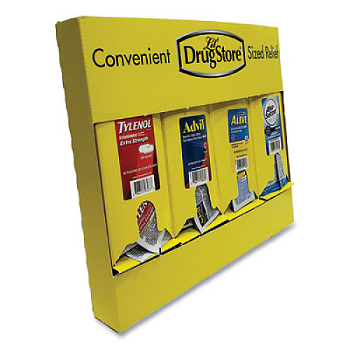 Lil' Drugstore Single-Dose Medicine Dispenser, 105-Pieces, Plastic Case, Yellow (71622)
