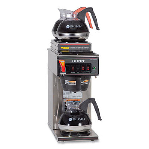 BUNN CWTF15-3 12 Cup Automatic Coffee Brewer, Gray/Stainless Steel (129500213)